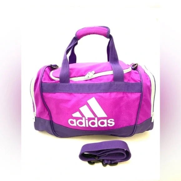 ADIDAS Women’s Two-Tone Purple Defender II Medium Duffel Bag - Picture 1 of 8